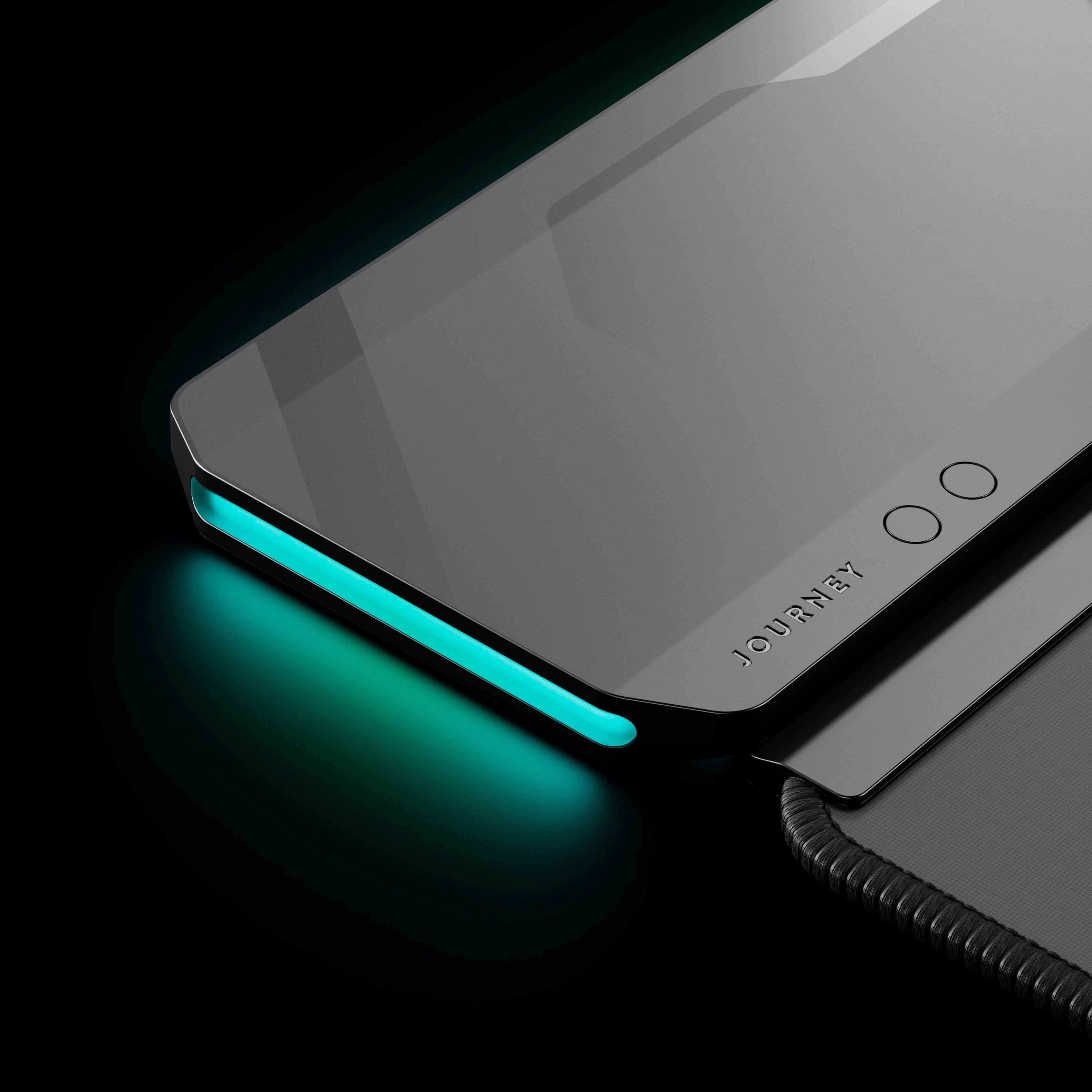 Alt View 14. JOURNEY - JOURNEY - ALTI PLAY PERFORMANCE DESK MAT WITH WIRELESS CHARGING QI2 - Midnight.