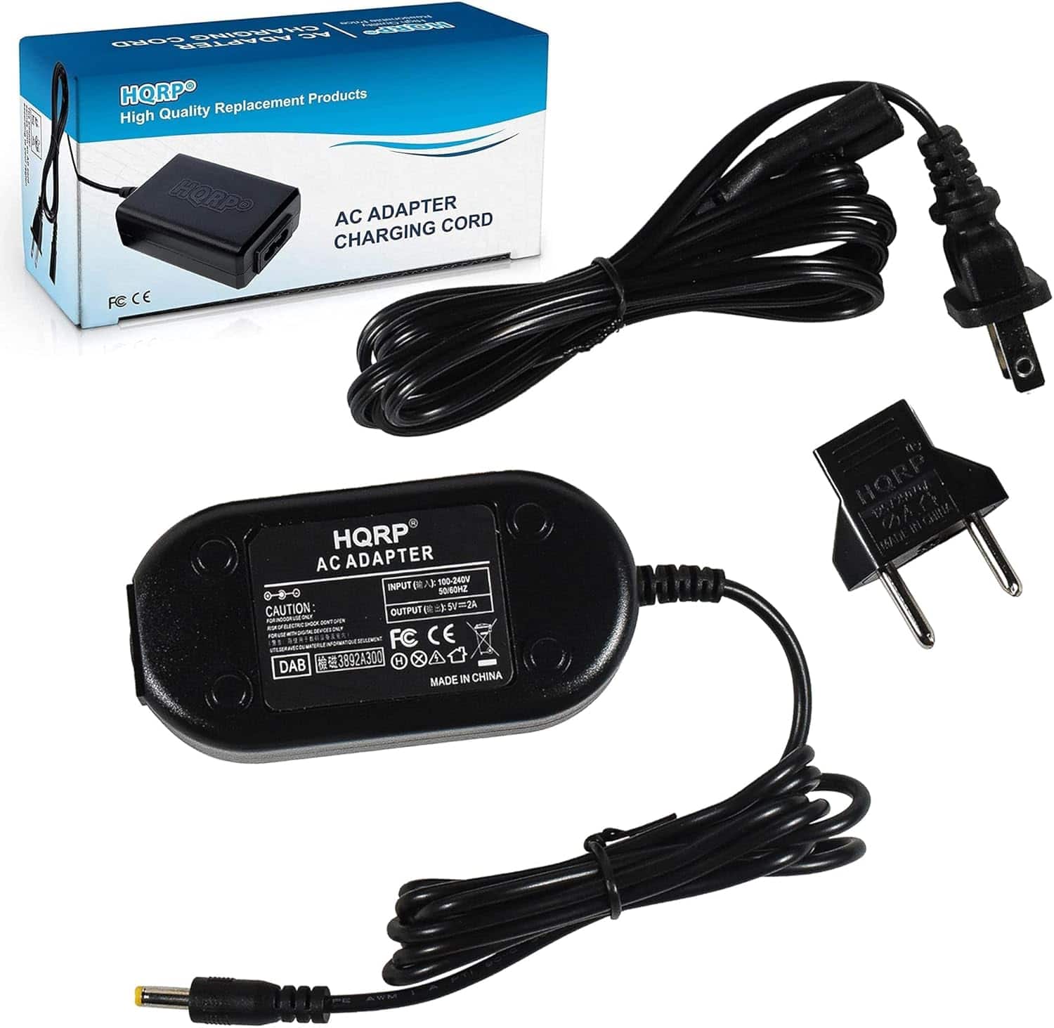 HQRP AC Adapter for Fuji FujiFilm FinePix S5700, S6000fd, S602