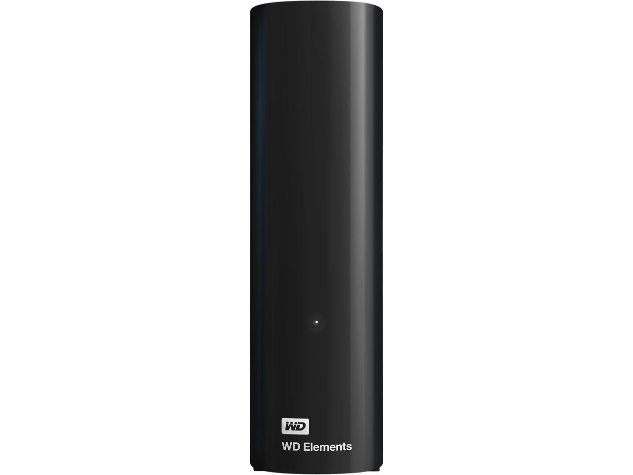 Alt View 3. Western Digital - WD Elements 10TB USB 3.0 Desktop External Hard Drive WDBWLG0100HBK-NESN Black - Black.
