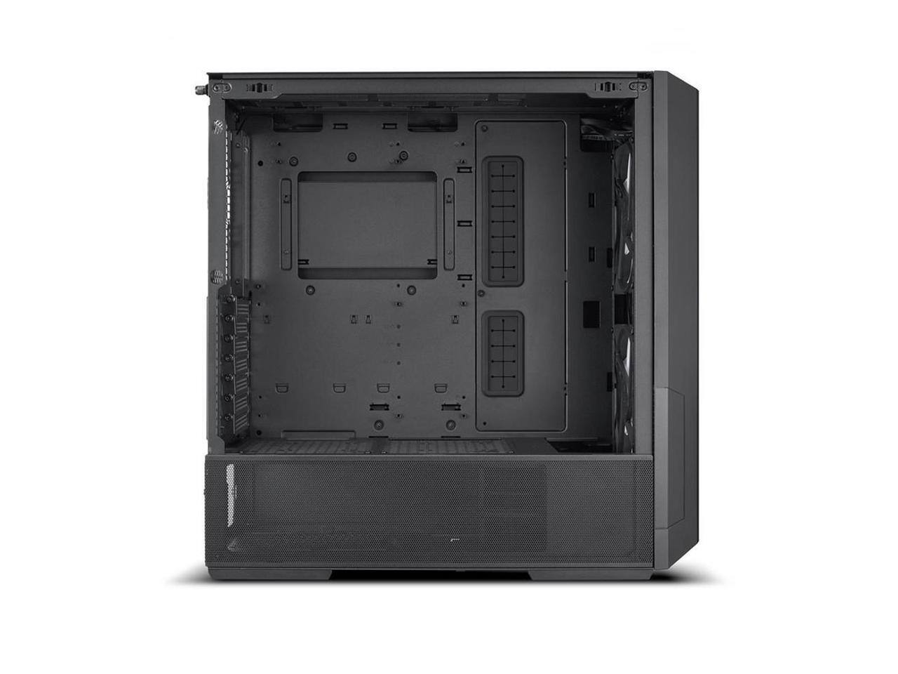 Alt View 10. Lian Li - LIAN LI LANCOOL 216X Black Steel Tempered Glass ATX Mid Tower with 2x 16cm PWM Fans - Black.