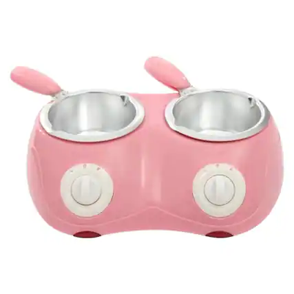 Front. Stock Preferred - 250ml Commercial Electric Chocolate Melter - Pink.