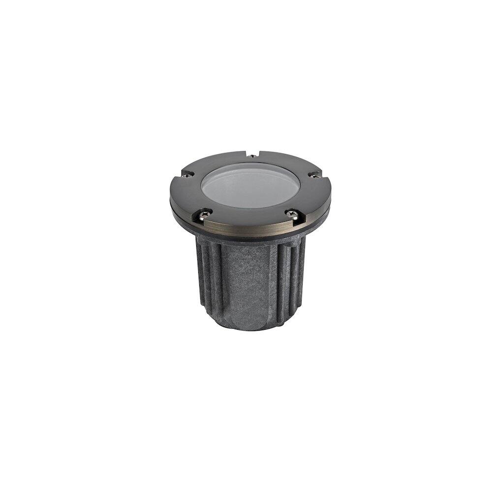 Angle. Elitco Lighting - Outdoor 12V Cast Brass well light 5.25 inch Wide x 6.75 inch High in Dark Bronze - Dark Bronze.