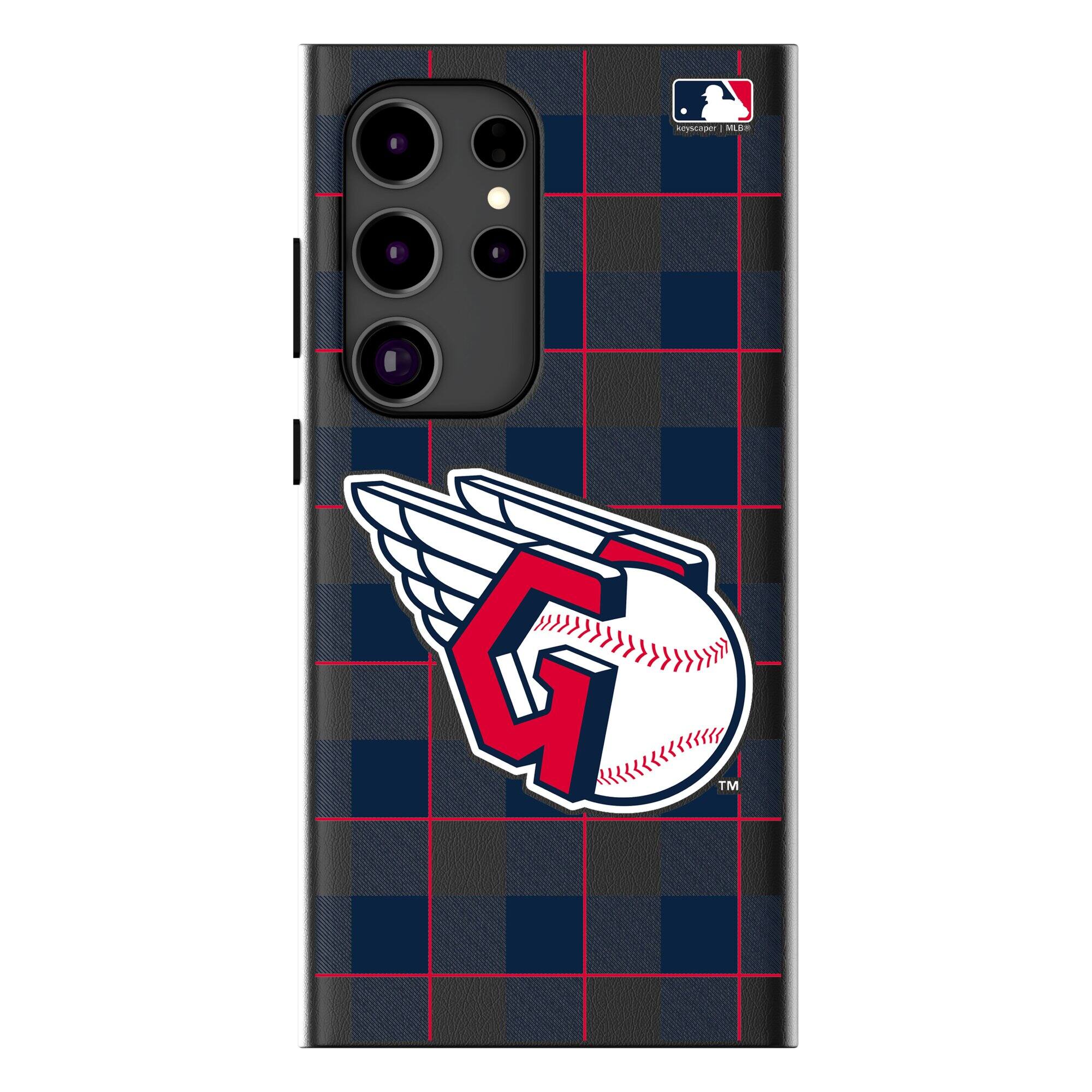 Keyscaper - MLB - Cleveland Guardians Plaid Galaxy Magnetic Bump Case - S25 Ultra - Black price history on PriceWatchPro