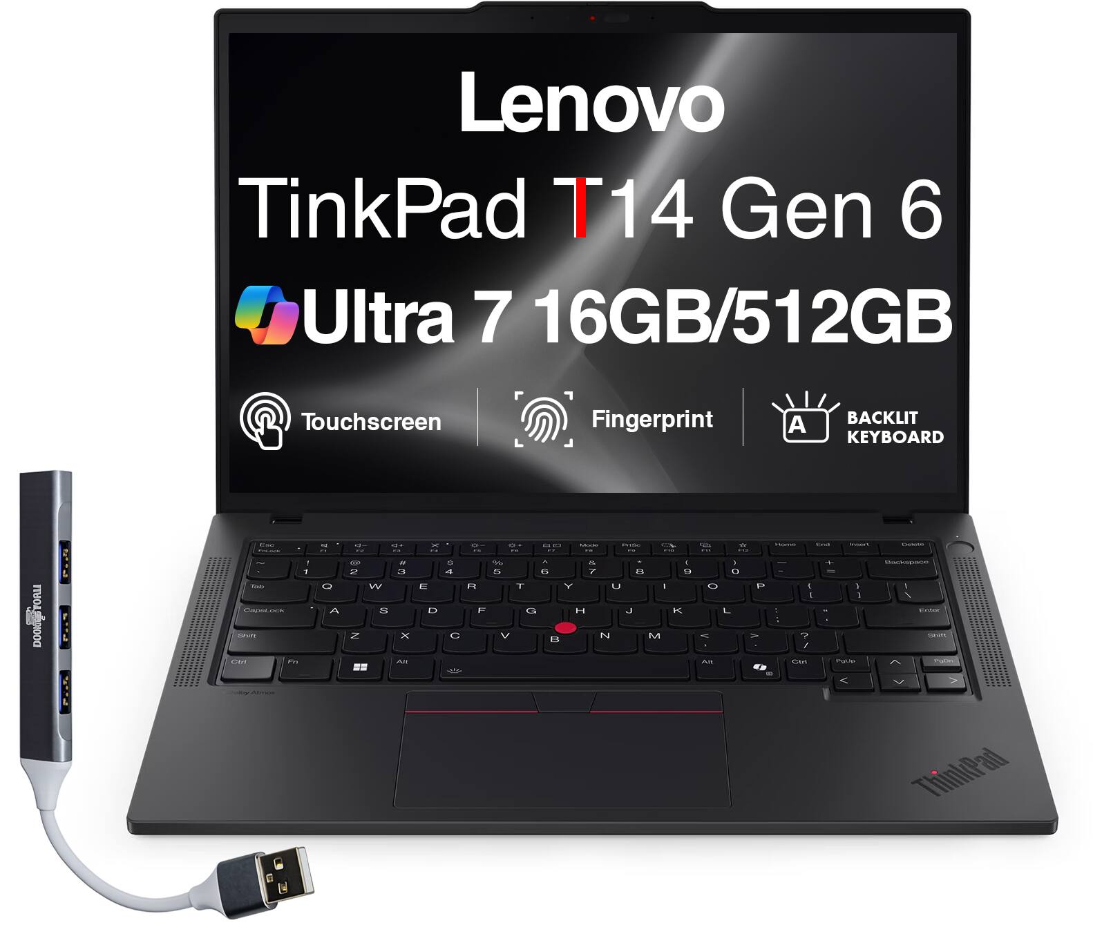 Lenovo ThinkPad T14 Gen 6 Ultra 7 16GB/512GB Touchscreen Fingerprint BACKLIT KEYBOARD