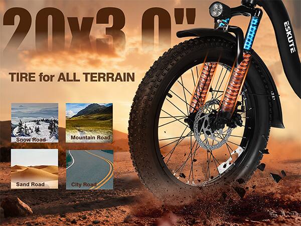 20x3.0" TIRE for ALL TERRAIN ESKUTE Snow Road Mountain Road Sand Road City Road