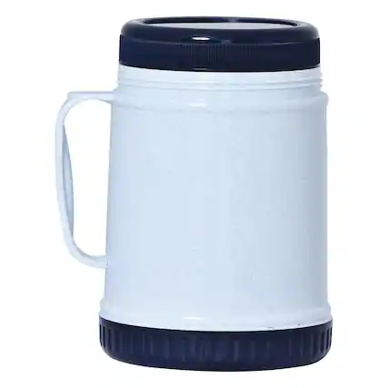 Front. Brentwood - Brentwood Wide Mouth Glass with Foam Insulated Food Jug - Grey.