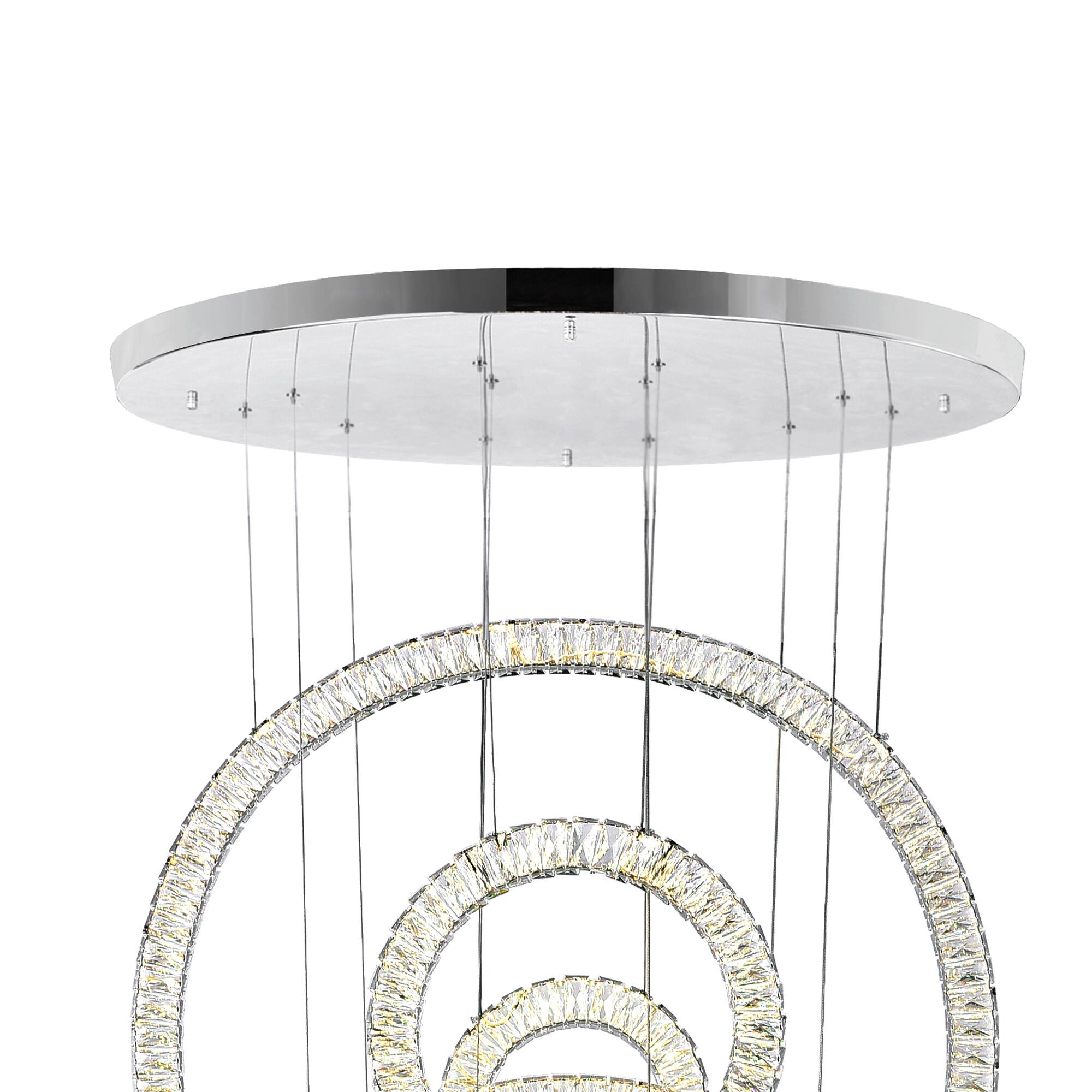 Alt View 1. CWI Lighting - Celina LED Chandelier With Chrome Finish - Chrome.