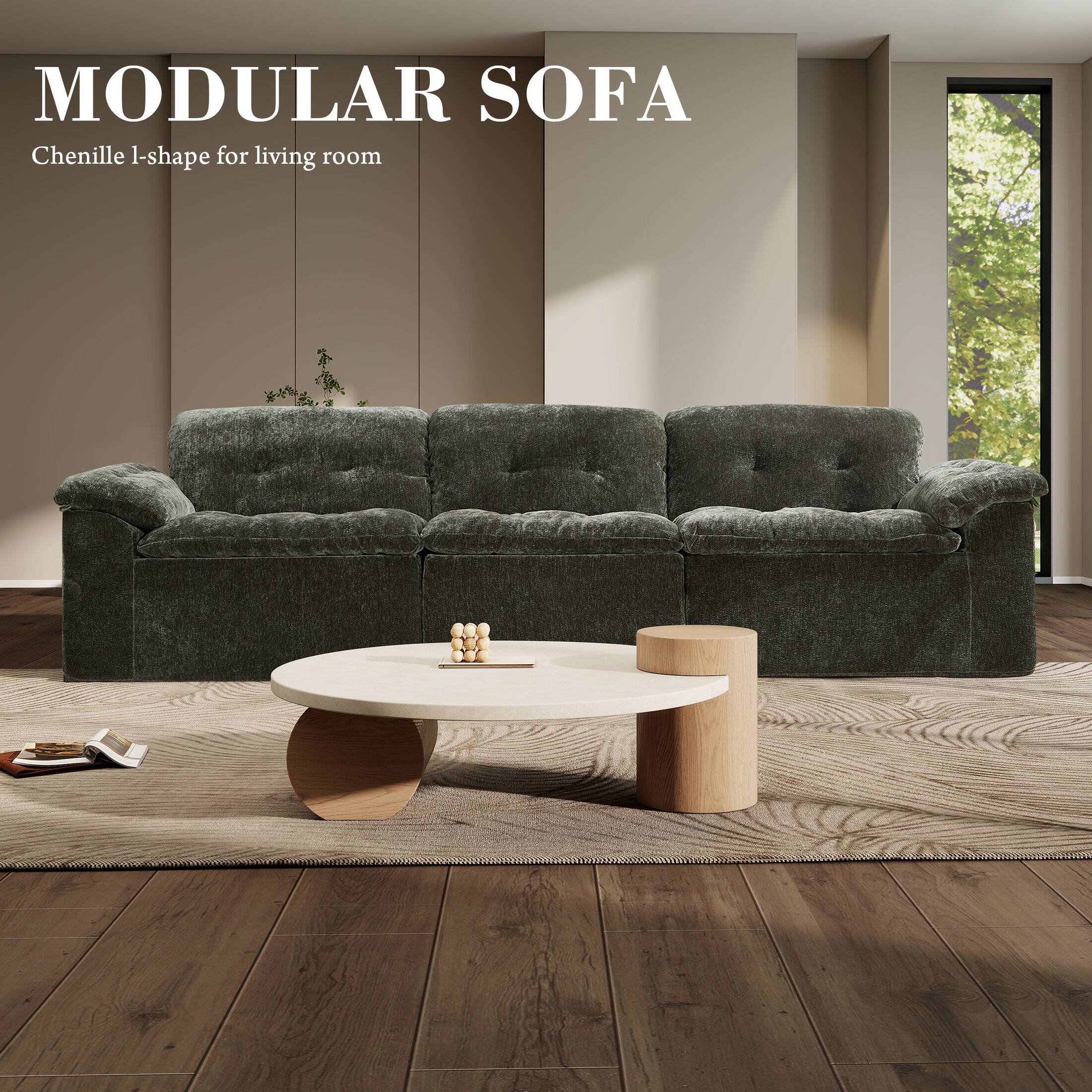 MODULAR SOFA  
Chenille L-shape for living room