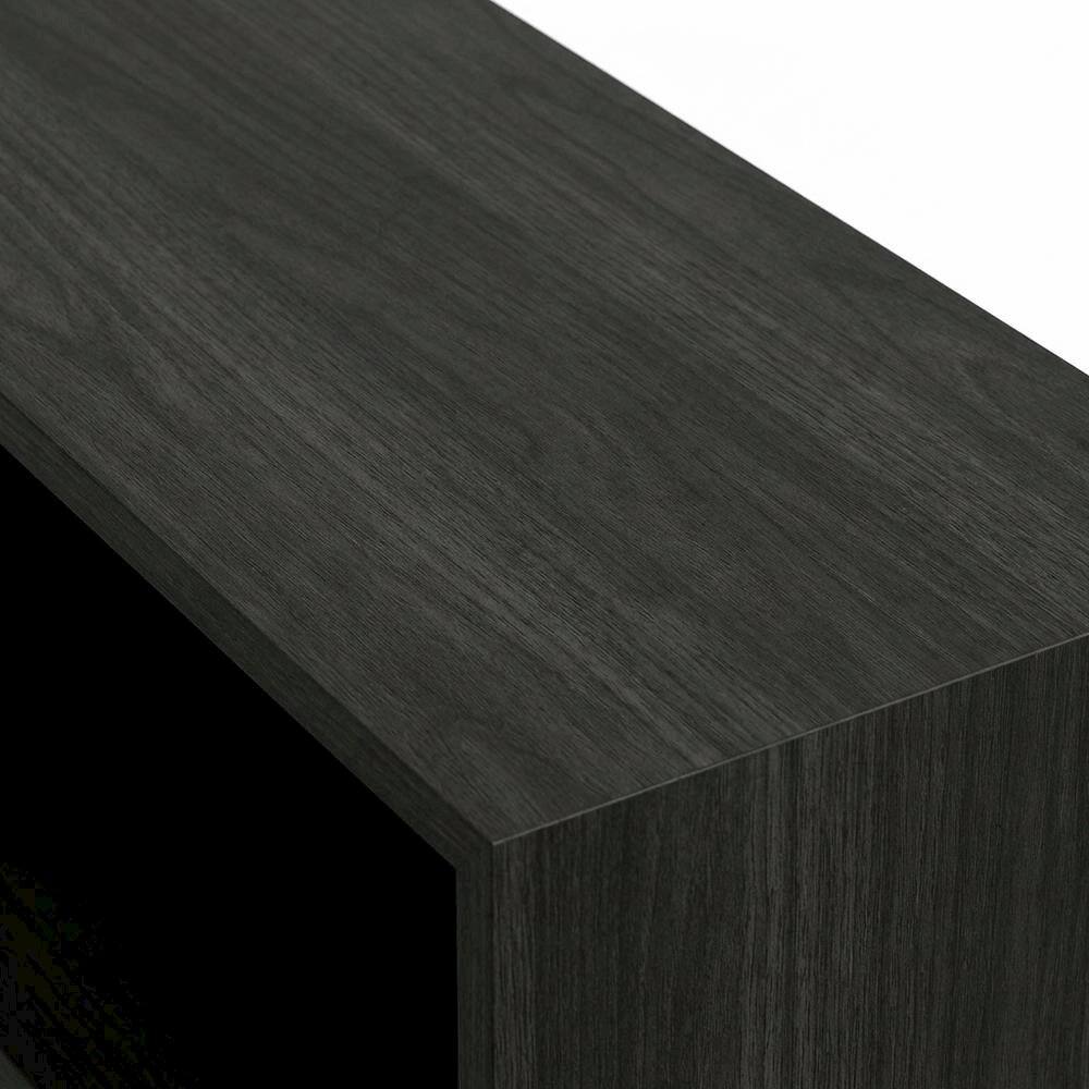 Alt View 1. FurniFact - Espresso 5-Tier Open Shelf Bookcase with Sturdy Wood Construction - Espresso.