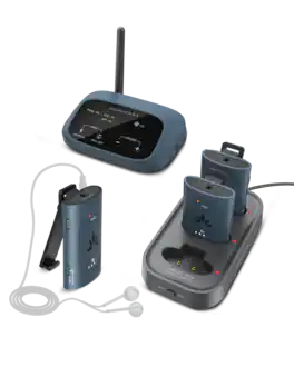 Venucast - AuraPlex M3 - Auracast Assistive Listening System for Church 1 Transmitter & 3 Receiver Devices