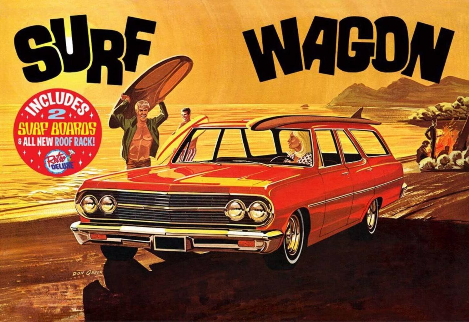 SURF WAGON  
INCLUDES 2 SURF BOARDS & ALL NEW ROOF RACK!  
Retto DELUXE  
DON GREER