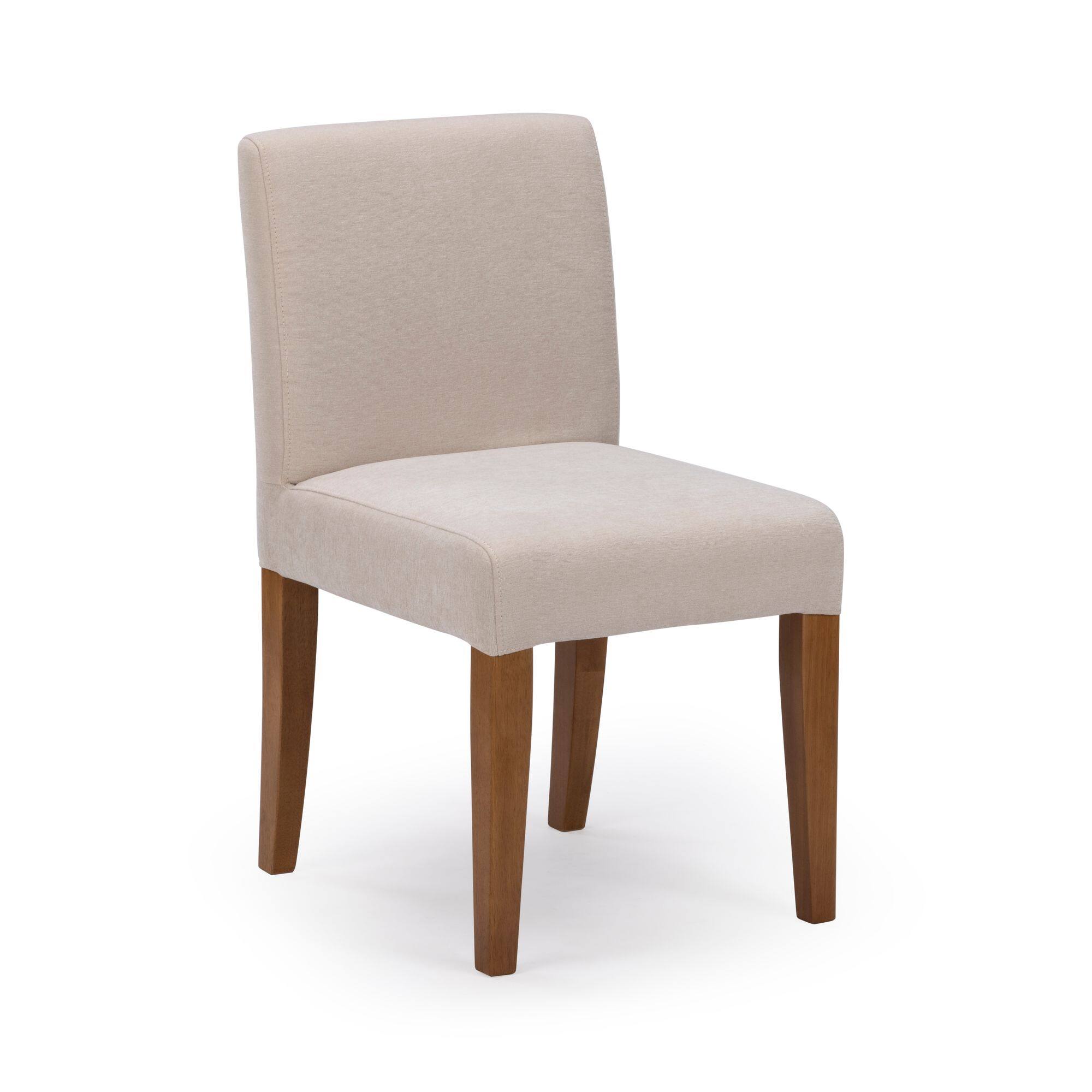 Alt View 6. Plank+Beam - Chesnee Dining Chair with Short Slipcover, Sand MB2405-04 (2 Pack) - Sand.