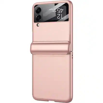 Left. SaharaCase - Full Body Case for Samsung Galaxy Z Flip4 - Rose Gold.