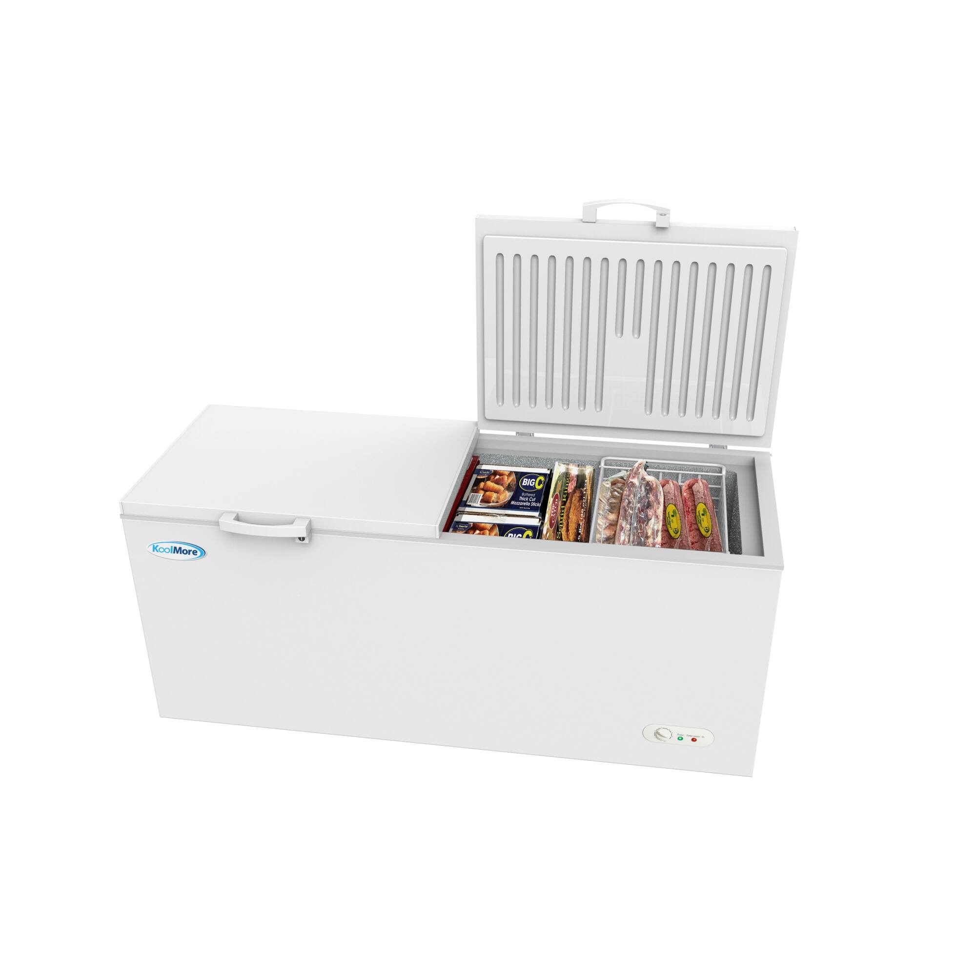 Angle. Koolmore - 76 in. Commercial Chest Freezer 20 cu ft. SCF-20C - White.