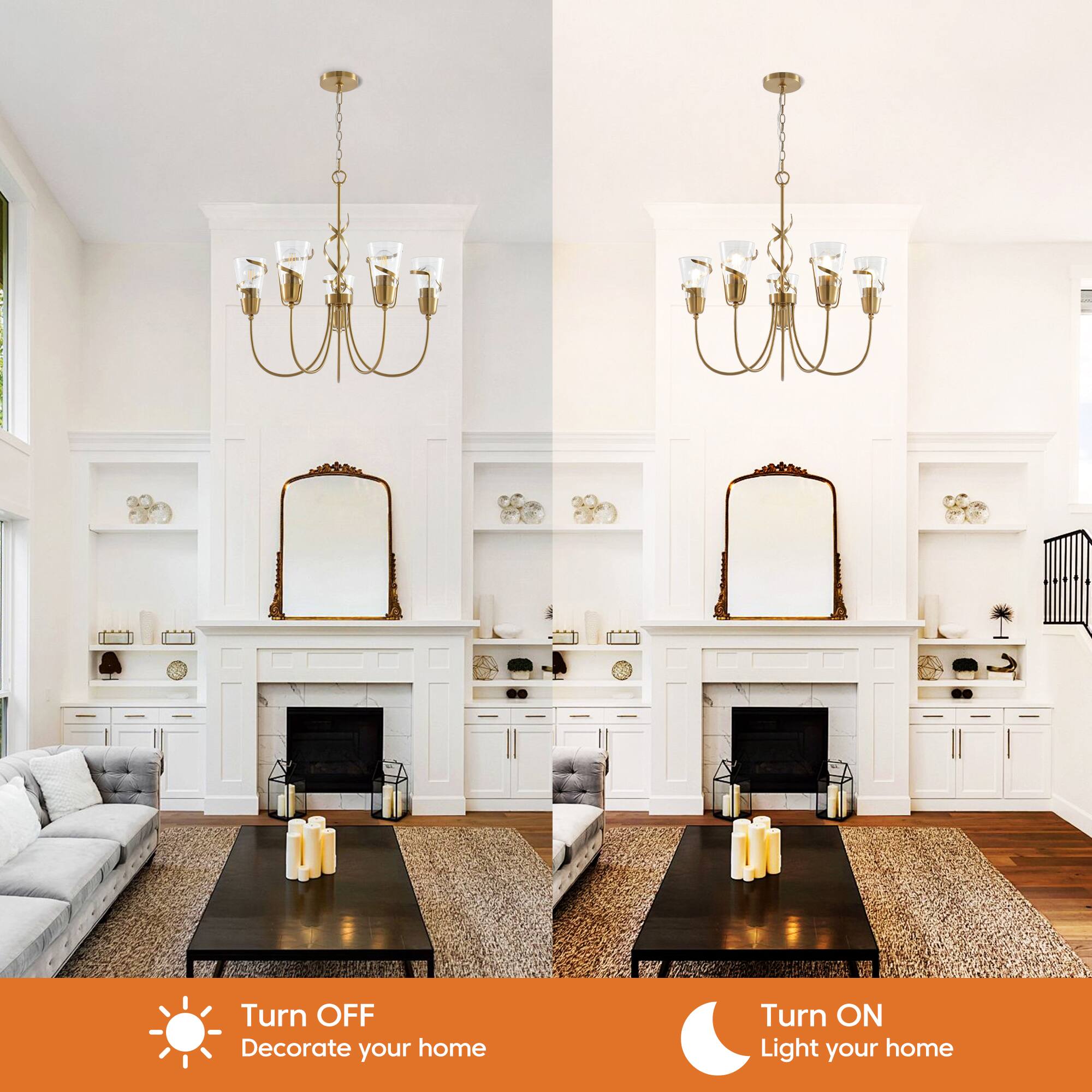 Turn OFF - Decorate your home  
Turn ON - Light your home