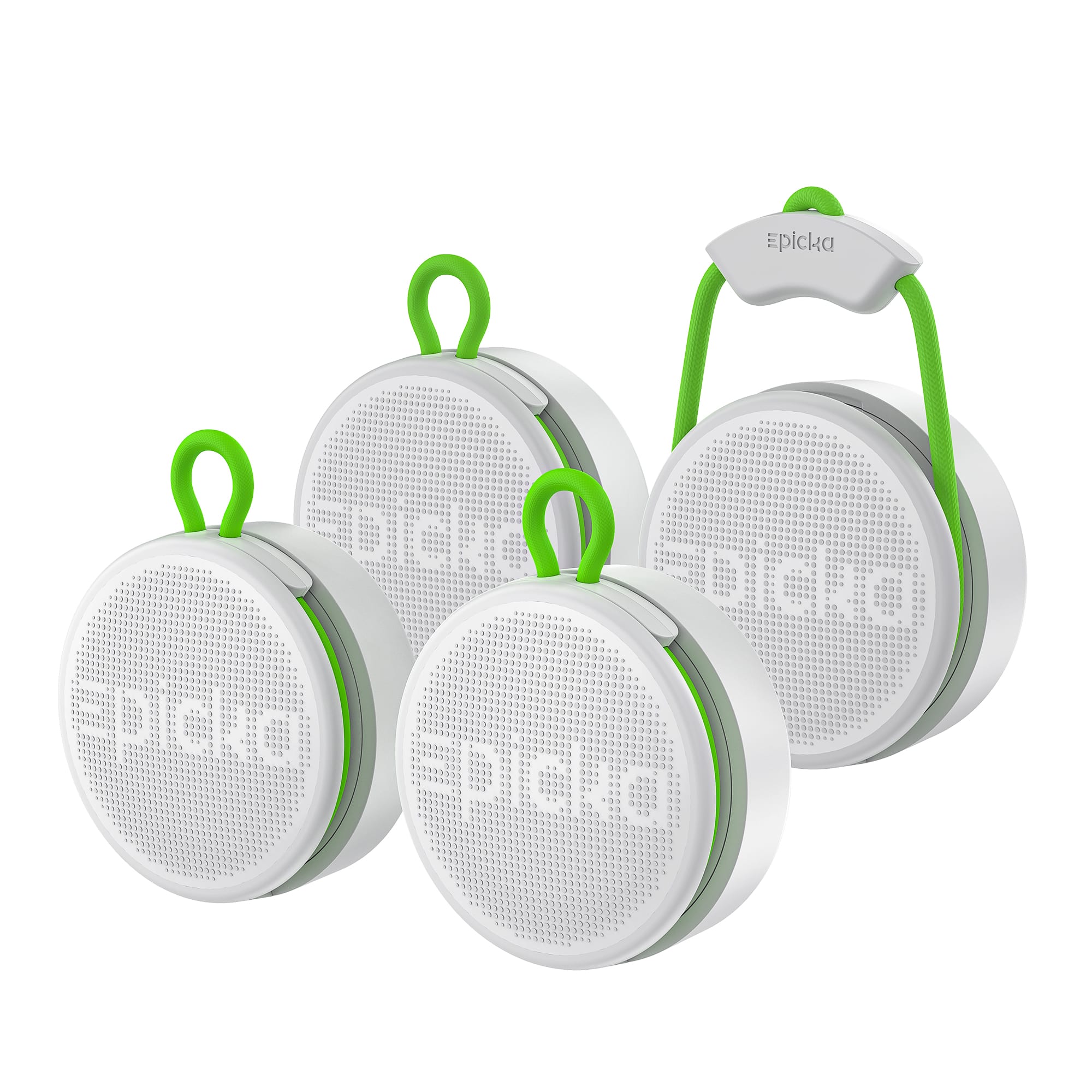 Epicka - Tracker Tags with Adjustable Strap, 2-Year Battery - White-4 Pack