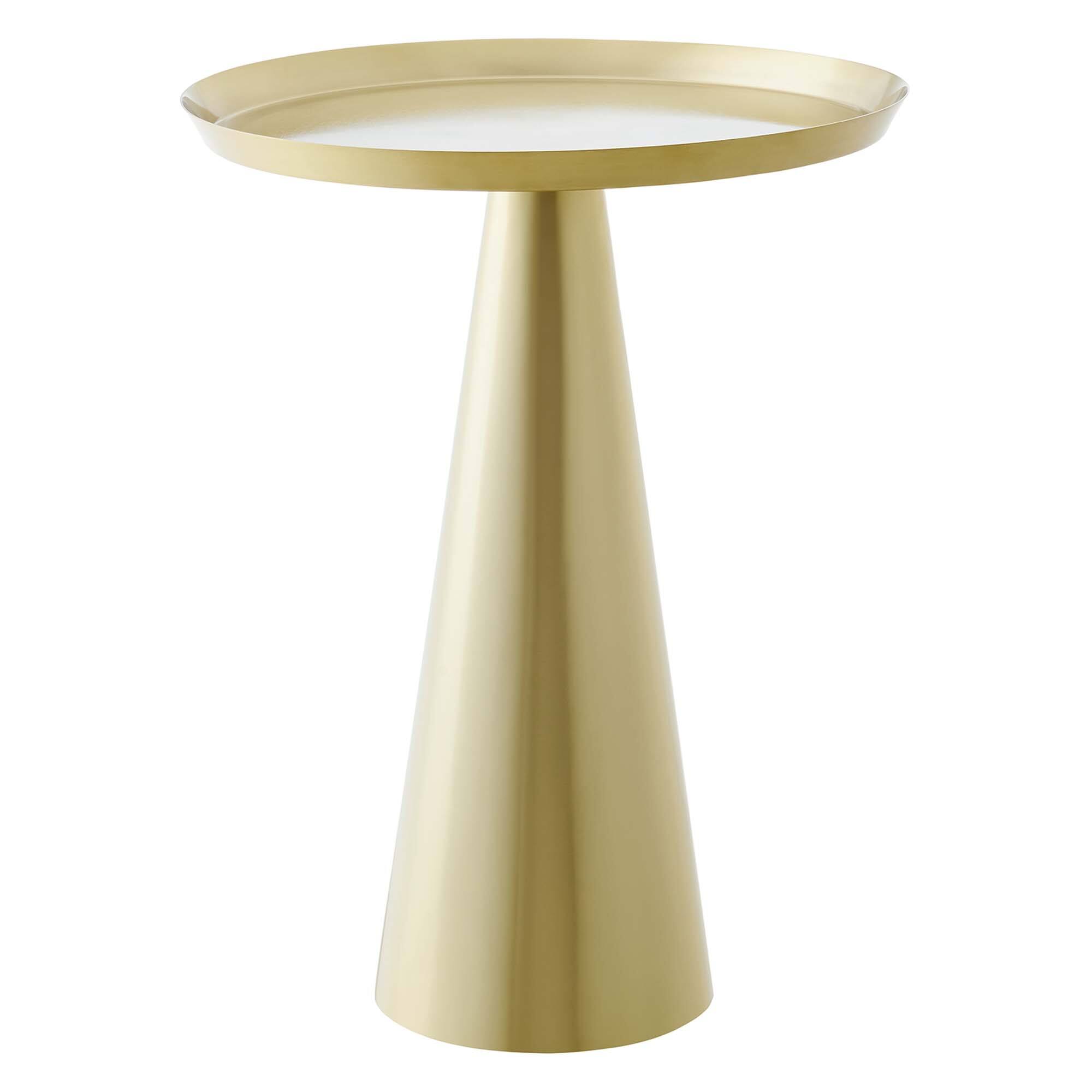 Angle. Modway - Maren Round Side Table by Modway - Brass.
