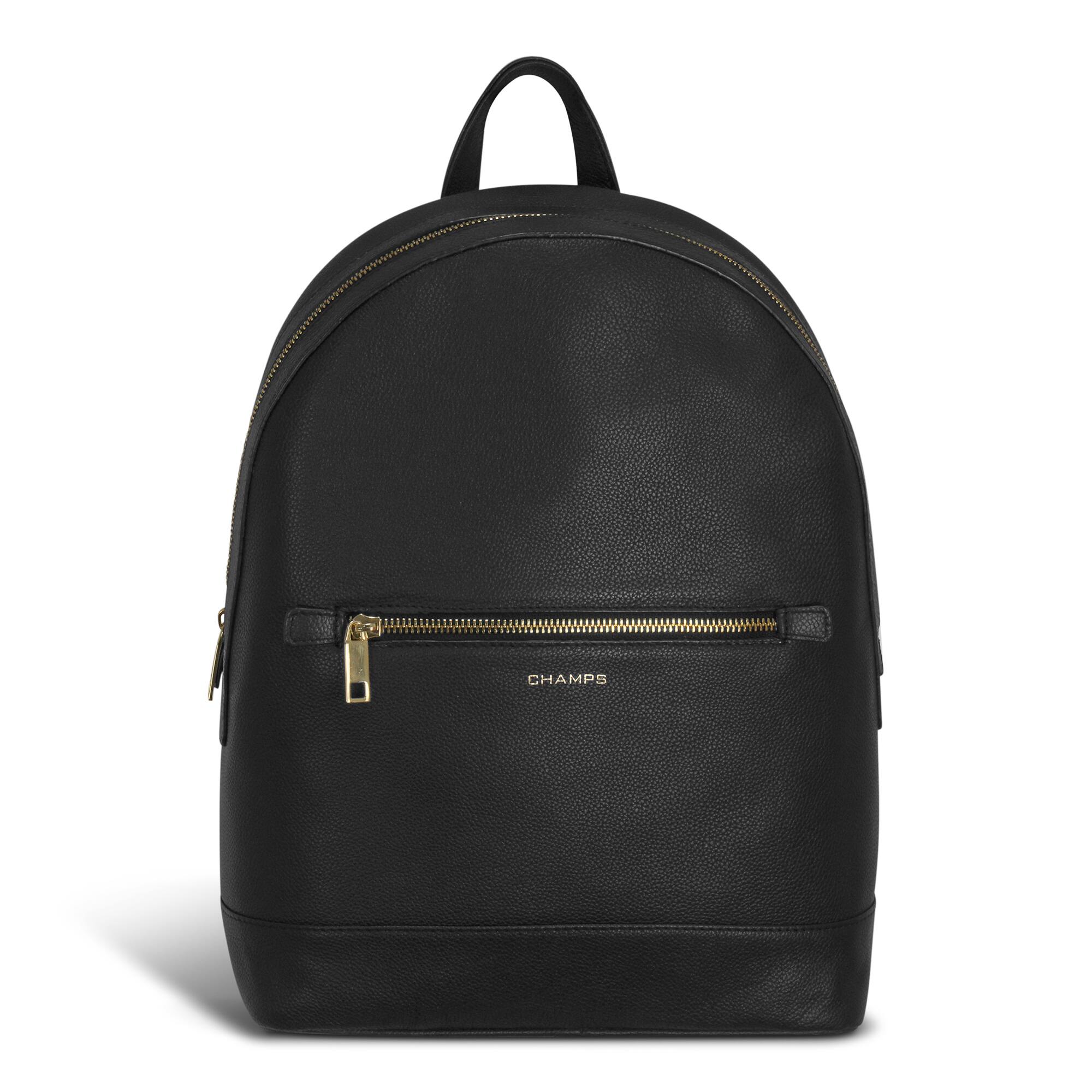 Champs - Gala CollectionLeather Backpack - Black
