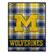 Front. Pegasus - Michigan Wolverines 66" x 95" Oversized Plaid FAN-mily Ultra Cozy Blanket - Multicolor.