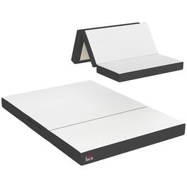 Homcom - Mattress, 6 Inch Memory Foam Mattress for Guest, Camping, RV, Travel, Yoga, Made in USA - White