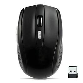 Kitcheniva - 2.4GHz Wireless Optical Mouse & USB Receiver For Computer - Wireless - Black