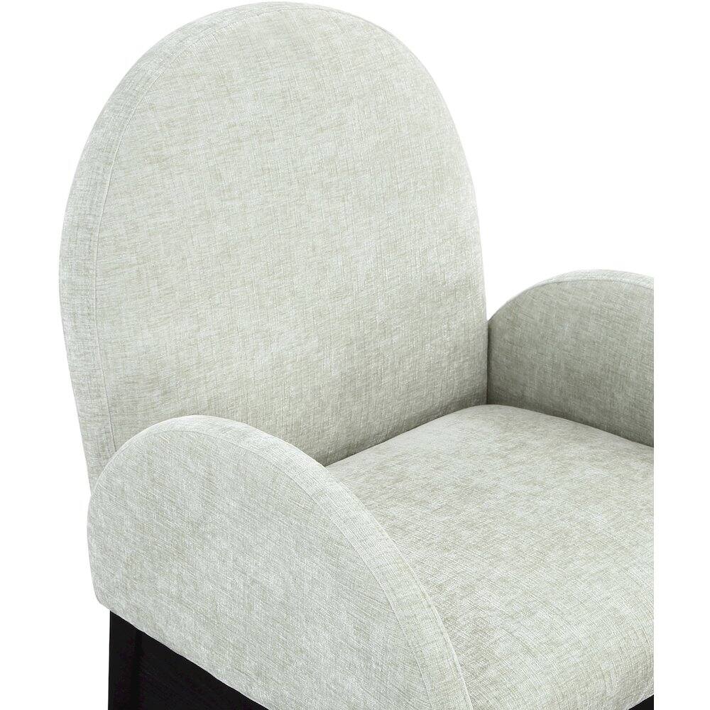 Alt View 4. Meridian Furniture - Waldorf Mint Chenille Fabric Dining Chair - Blue.