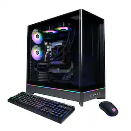 CyberPowerPC - Gaming Desktop - Intel Core Ultra 7 265F - NVIDIA GeForce RTX 5070 12GB - 16GB DDR5 - 1TB PCIe 4.0 SSD Storage - Black