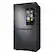 Alt View 21. Samsung - 23 cu. ft. 4-Door Flex Counter Depth Smart Refrigerator with Family Hub - Black Stainless Steel.