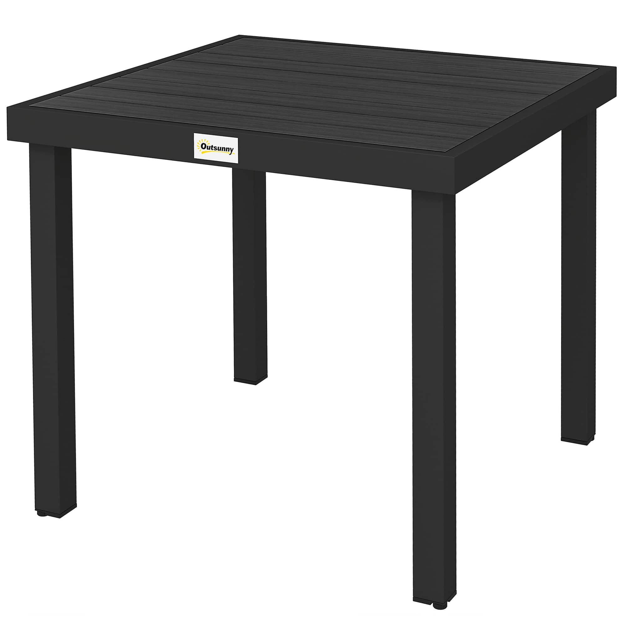 Outsunny - Patio Dining Table for 4 - Black