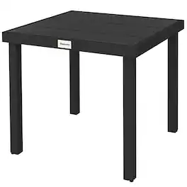 Outsunny - Patio Dining Table for 4 - Black
