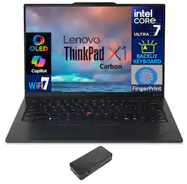 Lenovo - ThinkPad X1 Carbon Gen 13 X1 Carbon Laptop 14.0 2.8K (Intel Ultra 7-268V, 32GB LPDDR5X, Win 11 Pro) - Eclipse Black