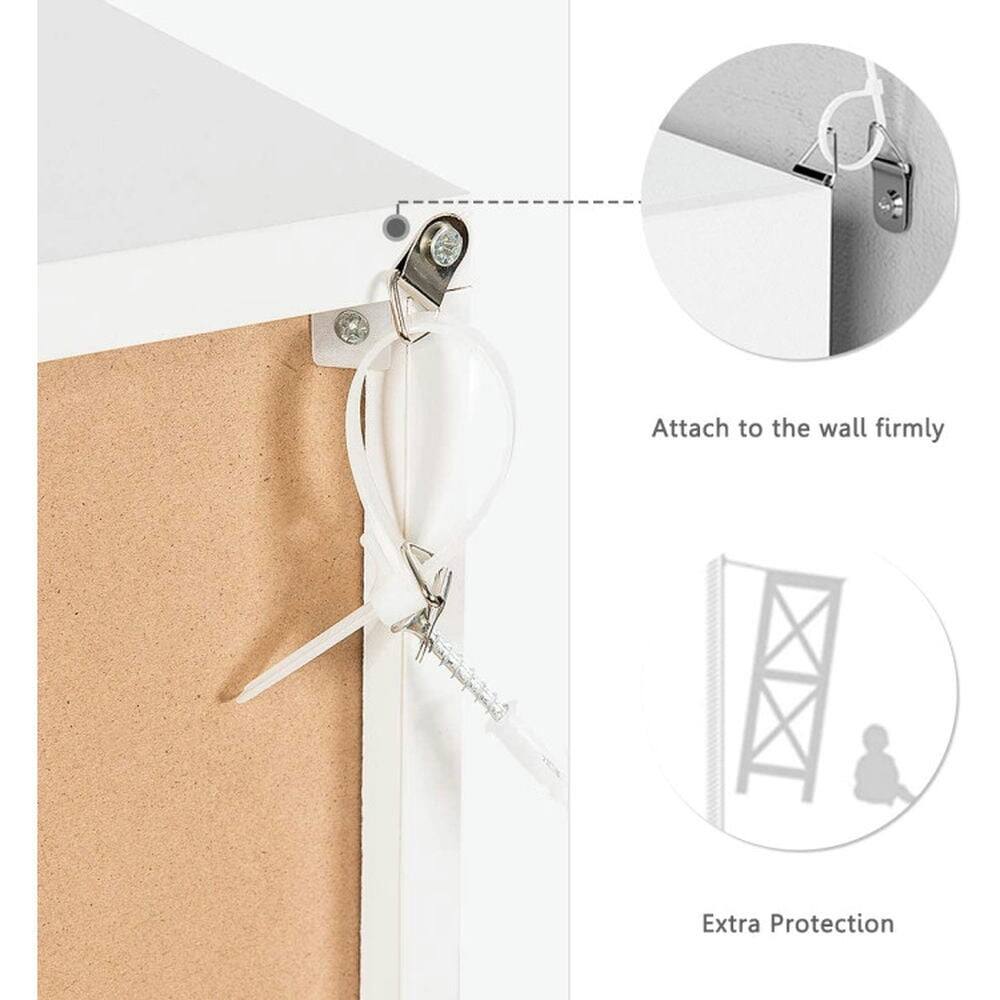 Attach to the wall firmly  
Extra Protection