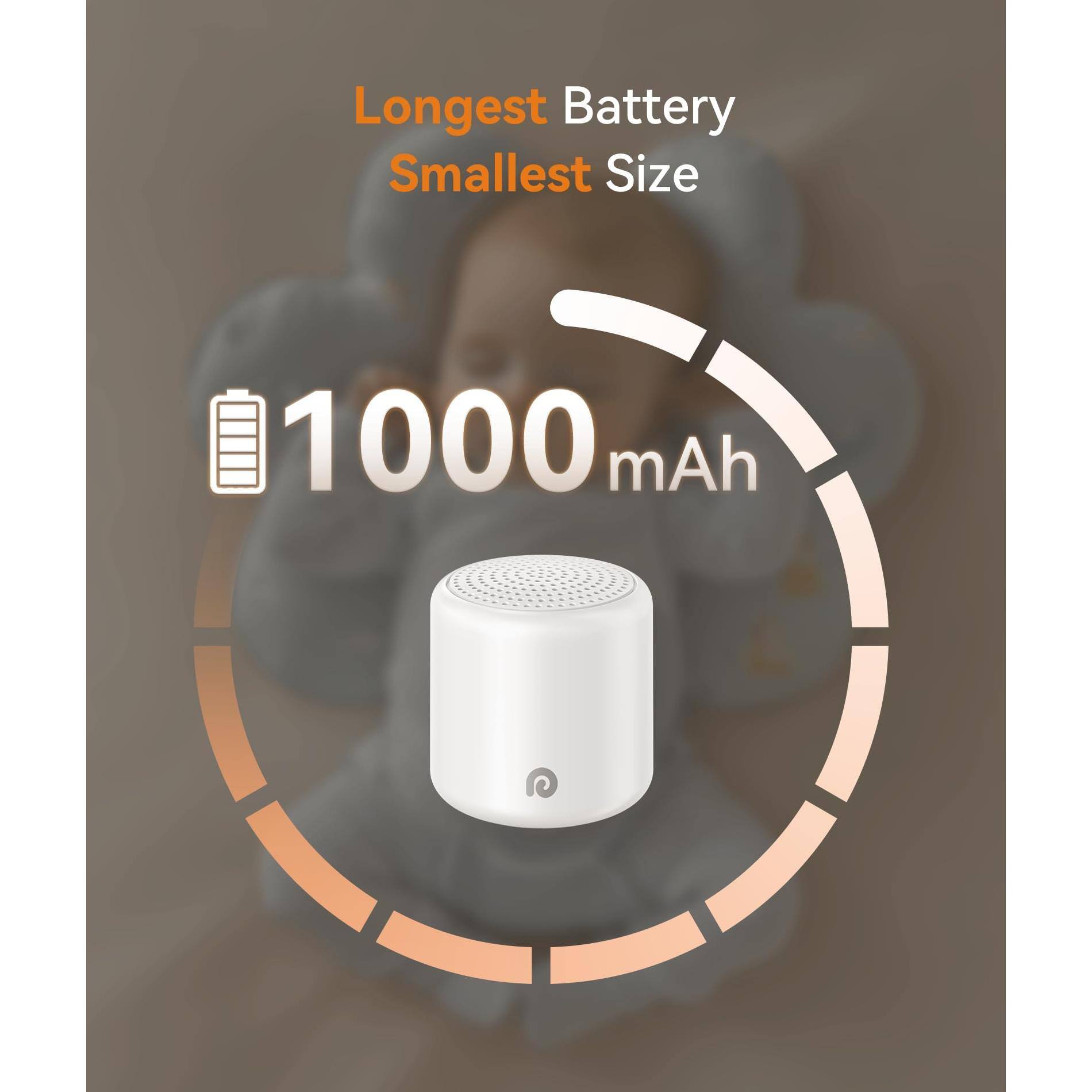 Longest Battery  
Smallest Size  

1000 mAh