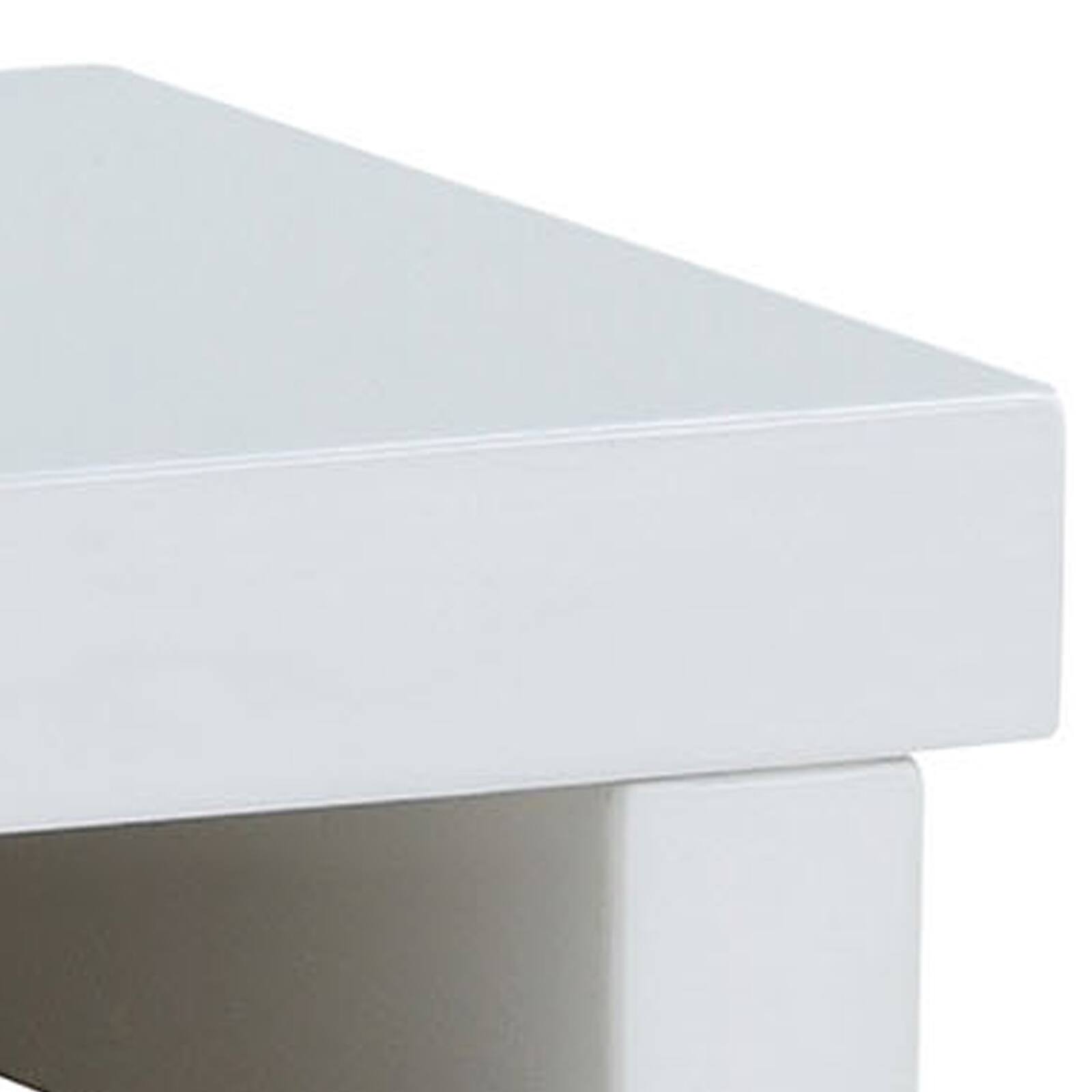 Alt View 1. Manhattan Lane - Finely Designed Contemporary Solid Wood Night Stand - White.