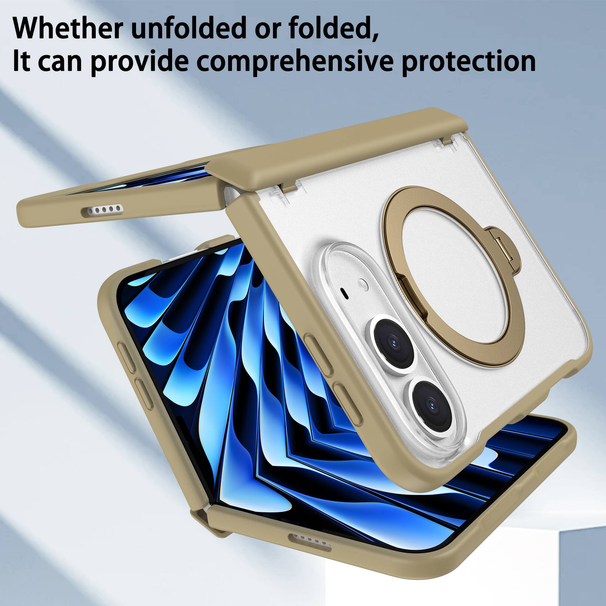 Whether unfolded or folded, It can provide comprehensive protection