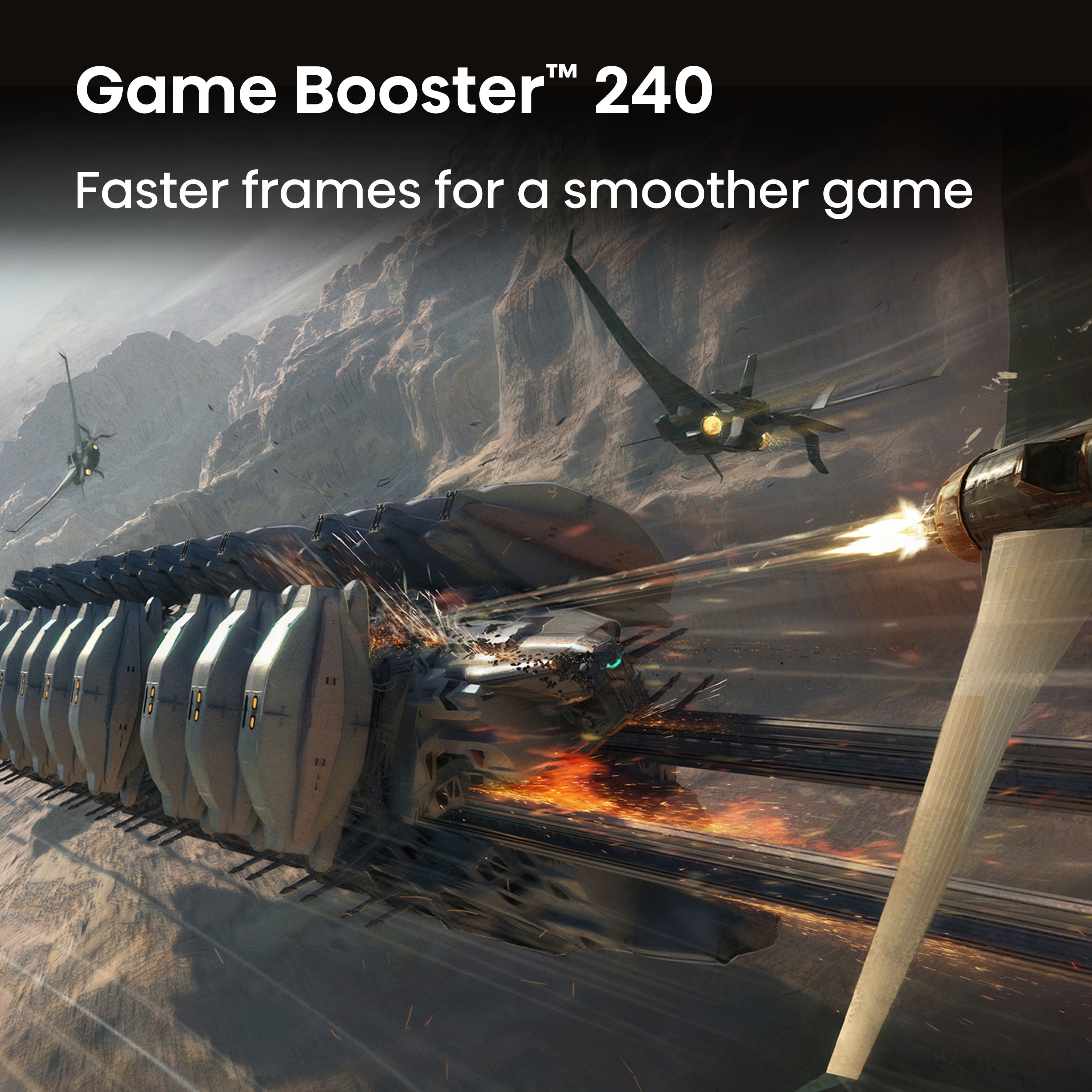 TM Game Booster 240 Faster frames for a smoother game