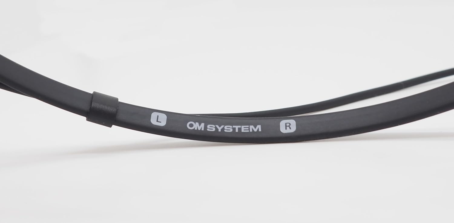 Angle. OM System - In-Ear Transcription Earphones with 13' Cable, Sound Isolation & 3.5mm Right-Angle Plug, Soft Foam, Earbud Style Fit - Black.