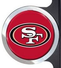 Alt View 1. PRORUN - San Francisco - Go 49ers - Automotive Vehicle License Plate Frame with Team Badges - Multi.