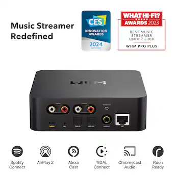 WiiM Pro Plus Wireless Audio Streamer Black - Best Buy WiiM Pro Plus Wireless Audio Streamer Black - Best Buy