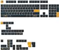 The image shows a close-up of a computer keyboard with various keys labeled. The keys are grouped as follows:
1. Function keys (F1 to F12)
2. Numeric keys (0 to 9)
3. Arrow keys (up, down, left, and right)
4. Navigation keys (home, end, page up, and page down)
5. Modifier keys (shift, control, and alt)
6. Punctuation and special keys (such as the backspace, delete, and enter keys)
The image also shows a close-up of the keyboard with the keys labeled, making it easier to identify each key.