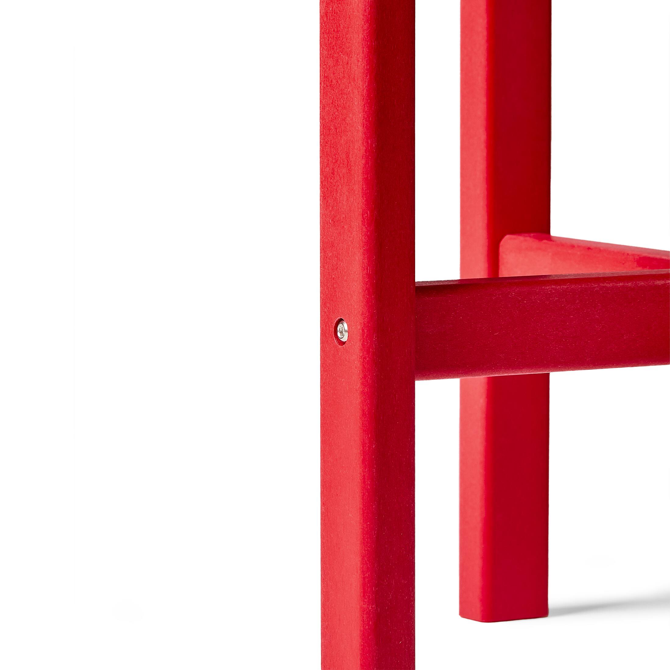 Alt View 6. WestinTrends - WestinTrends Dylan Adirondack Round Outdoor Side Table - Red.