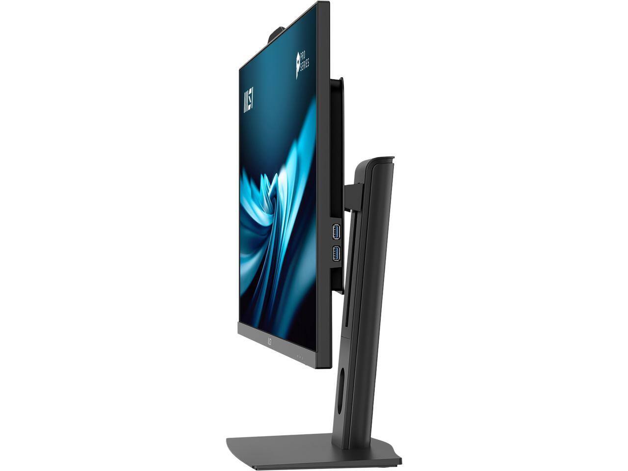 Alt View 5. MSI - MSI All-in-One Computer PRO AP272P 14M-600US Intel Core i7-14700 32GB DDR5 1TB PCIe SSD 27" Windows 11 Pro 64-bit - Black.