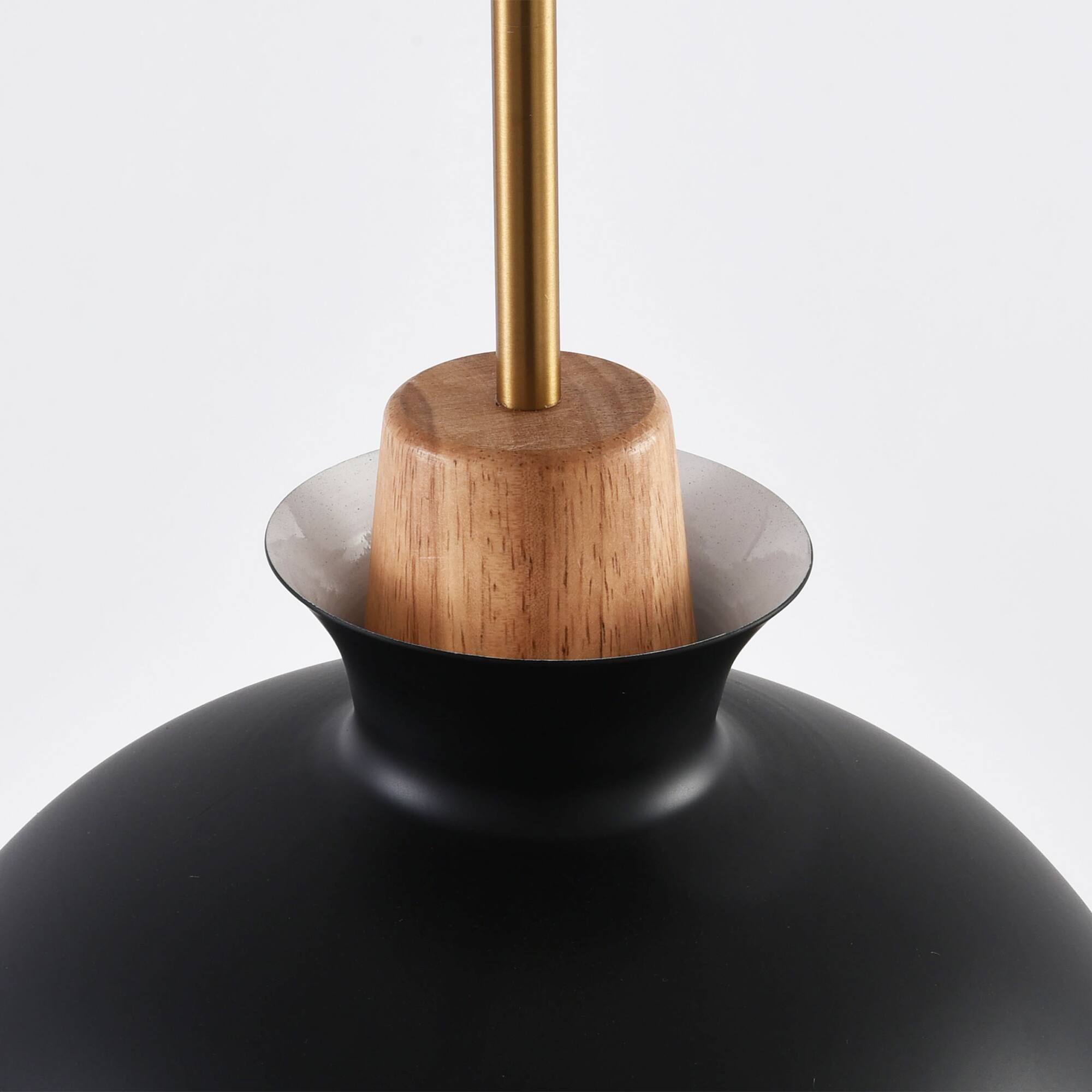 Alt View 9. Parrot Uncle - 1-Light Modern Black Hanging Pendant Light - Black.