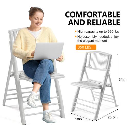 COMFORTABLE AND RELIABLE

- High capacity up to 350 lbs
- No assembly needed, enjoy the elegant moment

350 LBS

34in  
18in  
23.5in