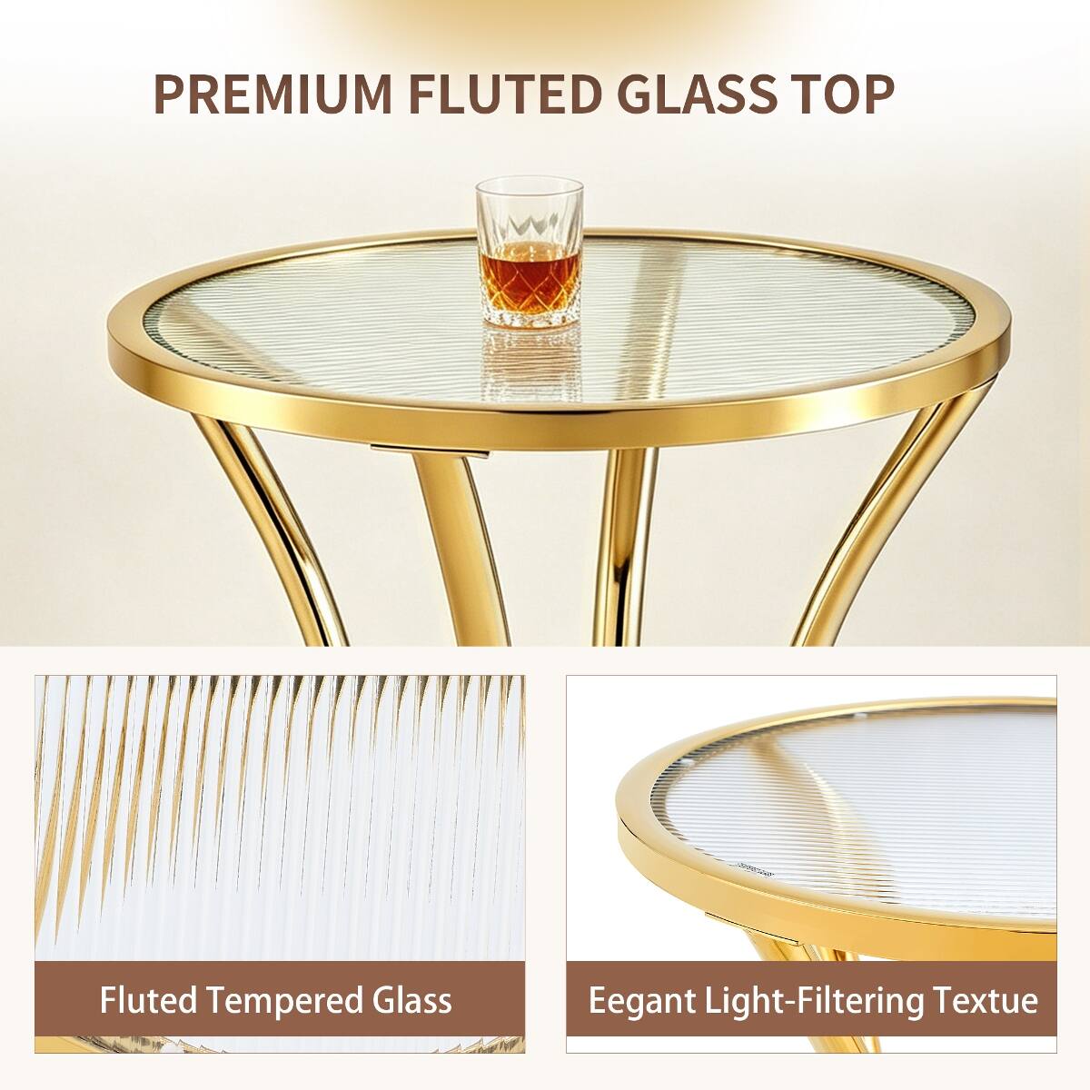 PREMIUM FLUTED GLASS TOP

Fluted Tempered Glass

Elegant Light-Filtering Texture