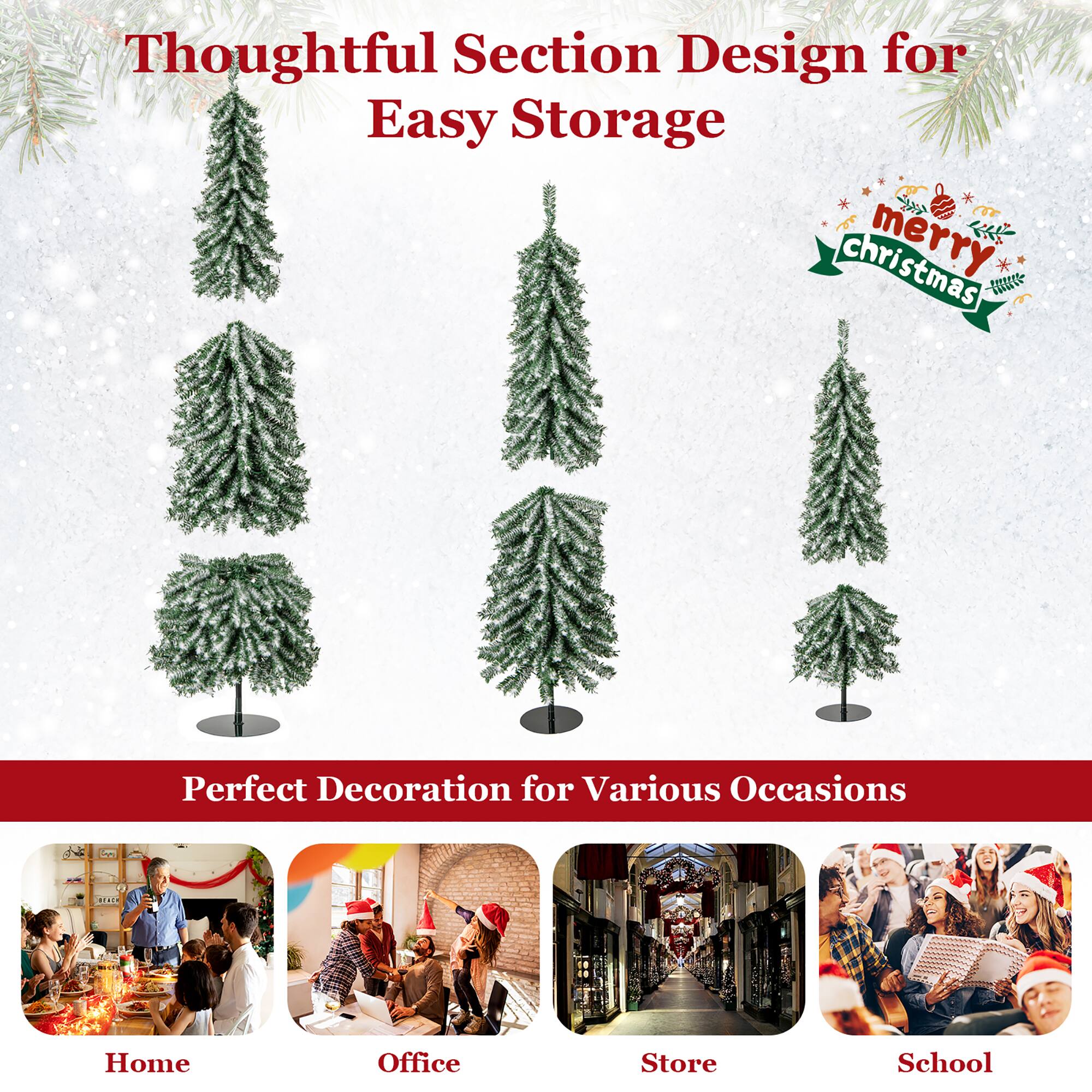 Thoughtful Section Design for Easy Storage

Perfect Decoration for Various Occasions

Home  
Office  
Store  
School