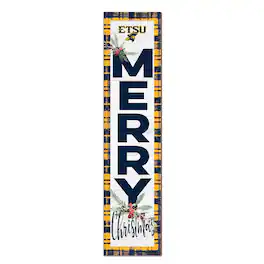 Jardine - ETSU Buccaneers 12'' x 48'' Outdoor Merry Christmas Leaner - White