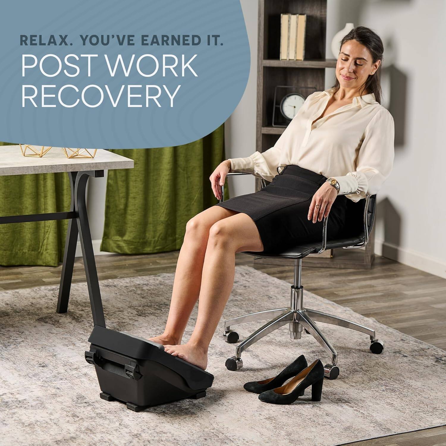 RELAX. YOU'VE EARNED IT.  
POST WORK RECOVERY