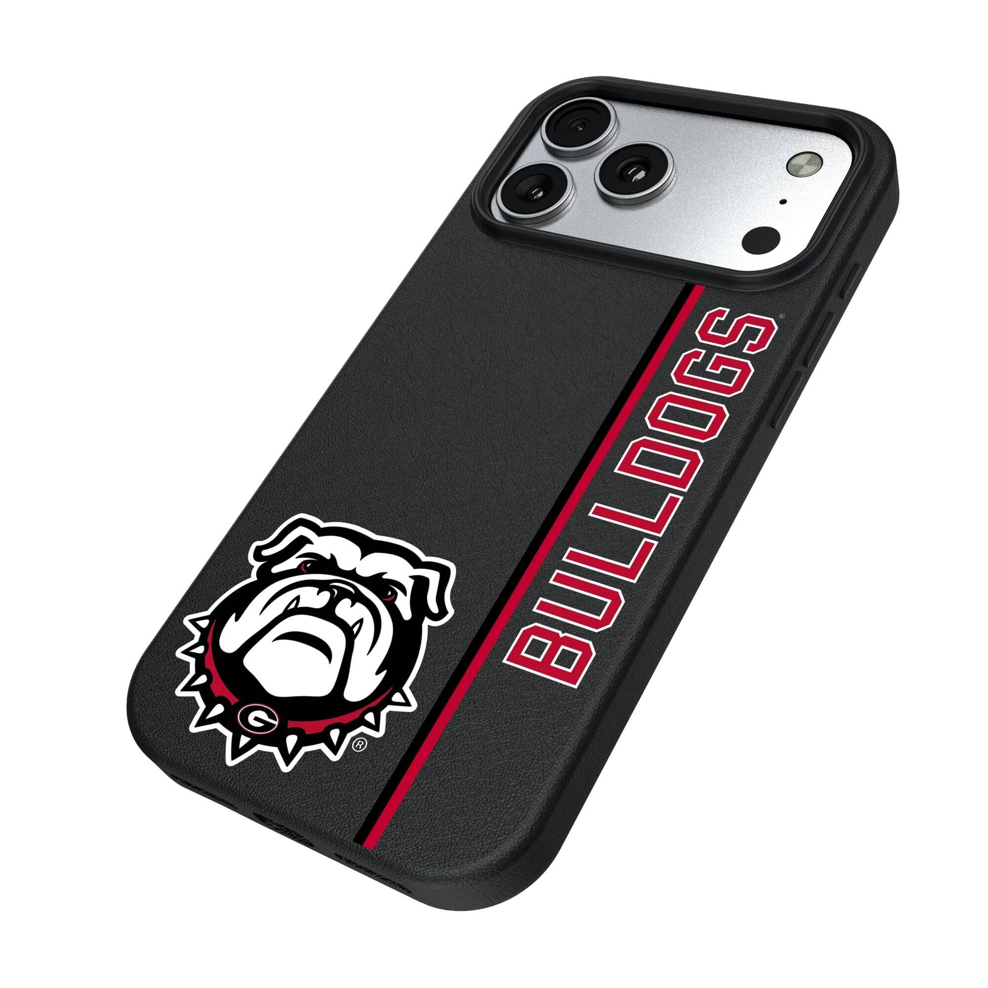 Alt View 1. Keyscaper - Georgia Bulldogs iPhone Magnetic Bump Case - 15 - Black.