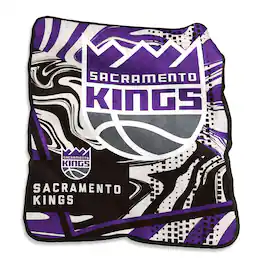 Logo Brands - Sacramento Kings 50" x 60" Swirl Raschel Throw Blanket - Multicolor